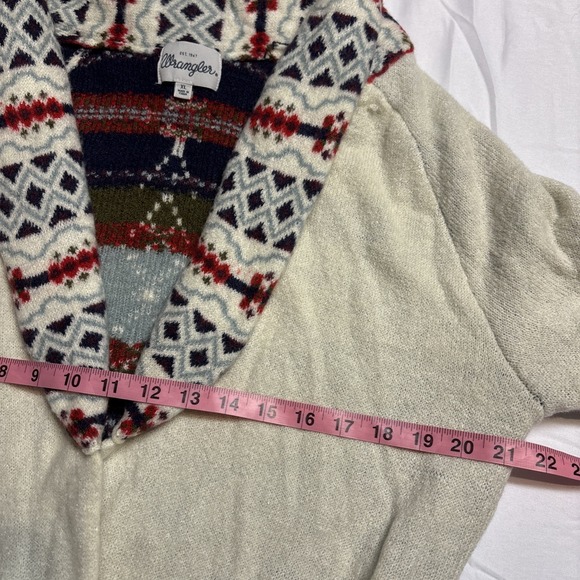Wrangler Retro Women's XL Southwestern Aztec Longline Belted Wrap Cardigan - Picture 7 of 9